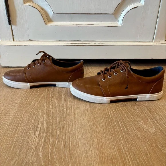 Nautica big Boys Brown Berrian Moc 2 Casual Shoes size 6 - Picture 6 of 9